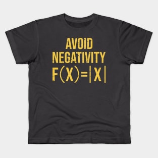 avoid negativity,math t shirt,maths gifts, Kids T-Shirt